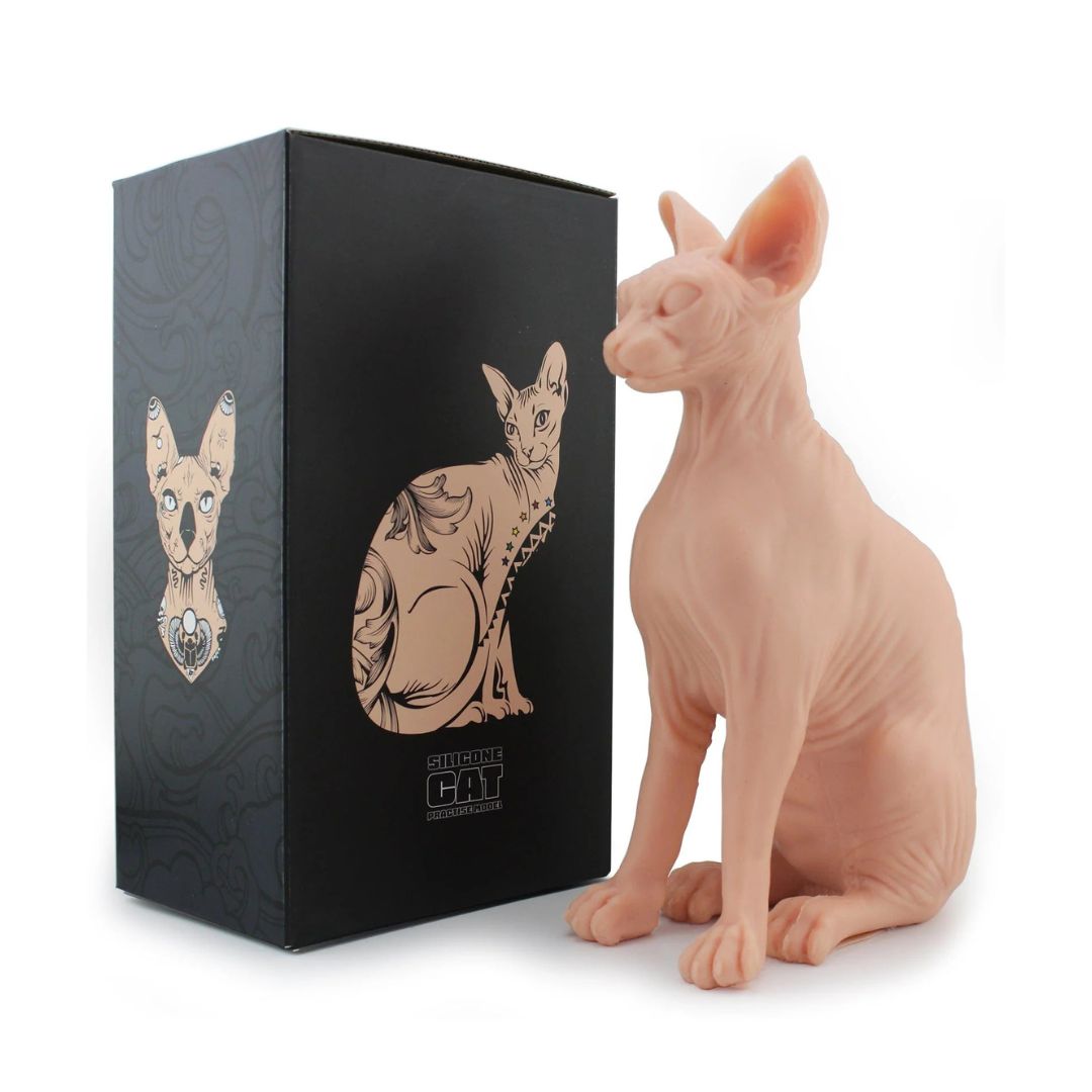 Tattooable Silicone Sphynx Cat