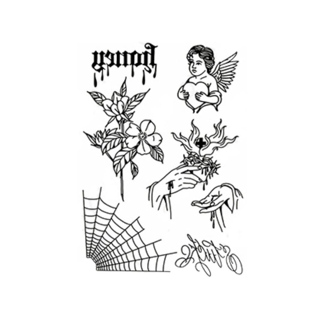 Medium Temporary Tattoo - Honey - tattoo numbing aftercare cream | Toochi