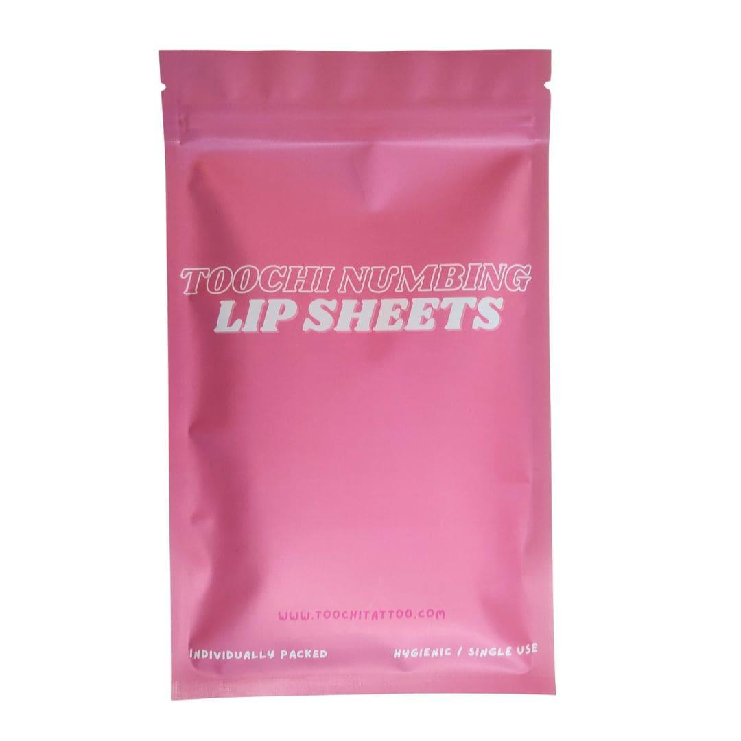 Toochi Lip Numbing Sheets - tattoo numbing aftercare cream | Toochi