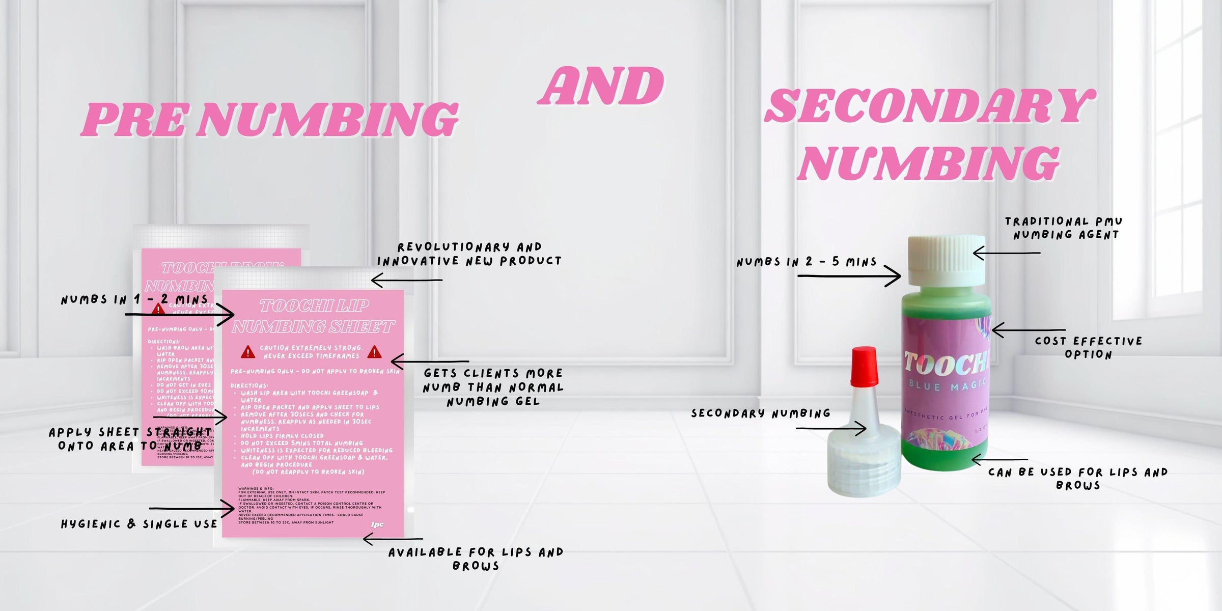 Primary Numbing vs Secondary Numbing in Permanent Makeup - Toochi Tattoo