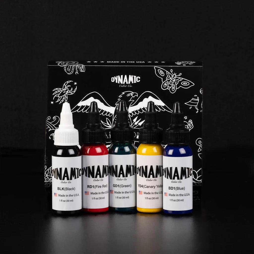 Dynamic Traditional Tattoo Ink Color Set - 1 oz. Bottles - tattoo numbing aftercare cream | Toochi