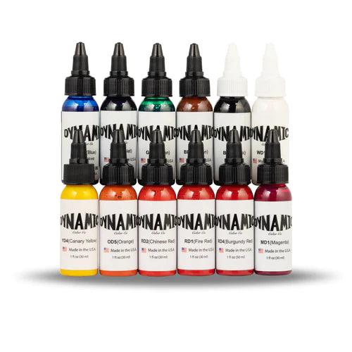 Dynamic OG Tattoo Ink Color Set - 1 oz. Bottles - tattoo numbing aftercare cream | Toochi