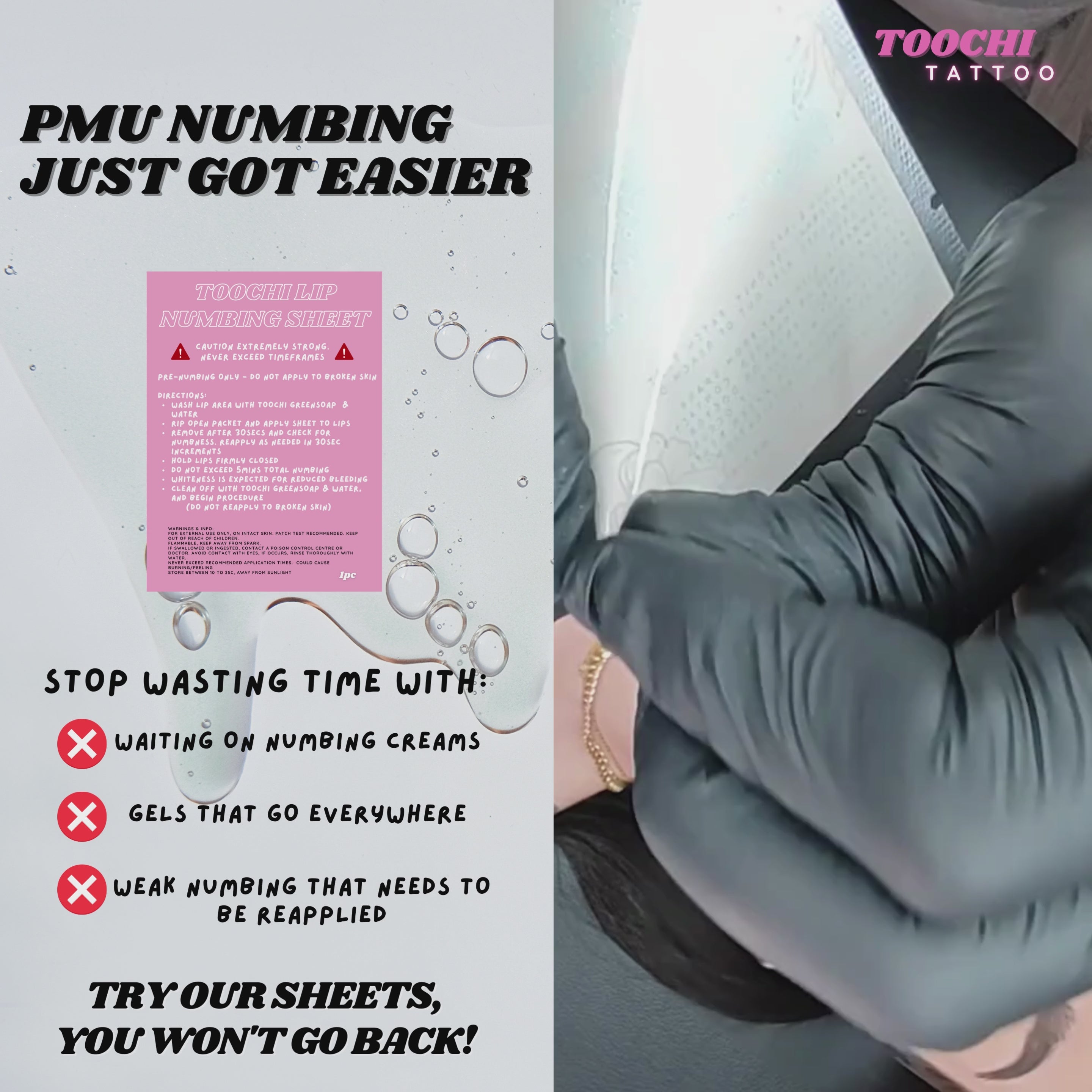 How to apply PMU Numbing